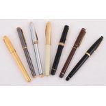 A COLLECTION OF ASSORTED FOUNTAIN PENS AND ROLLERBALL PENS