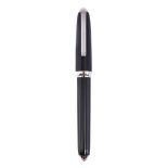 CARTIER, LOUIS CARTIER, A BLACK RESIN FOUNTAIN PEN