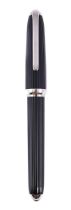 CARTIER, LOUIS CARTIER, A BLACK RESIN FOUNTAIN PEN