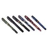 CONWAY STEWART, A COLLECTION OF SIX FOUNTAIN PENS