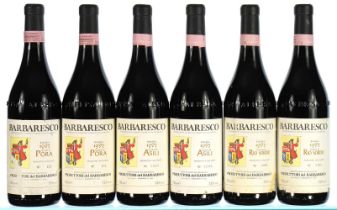 1997 Mixed Case of Produttori del Barbaresco Riserva, Asili, Pora & Rio Sordo