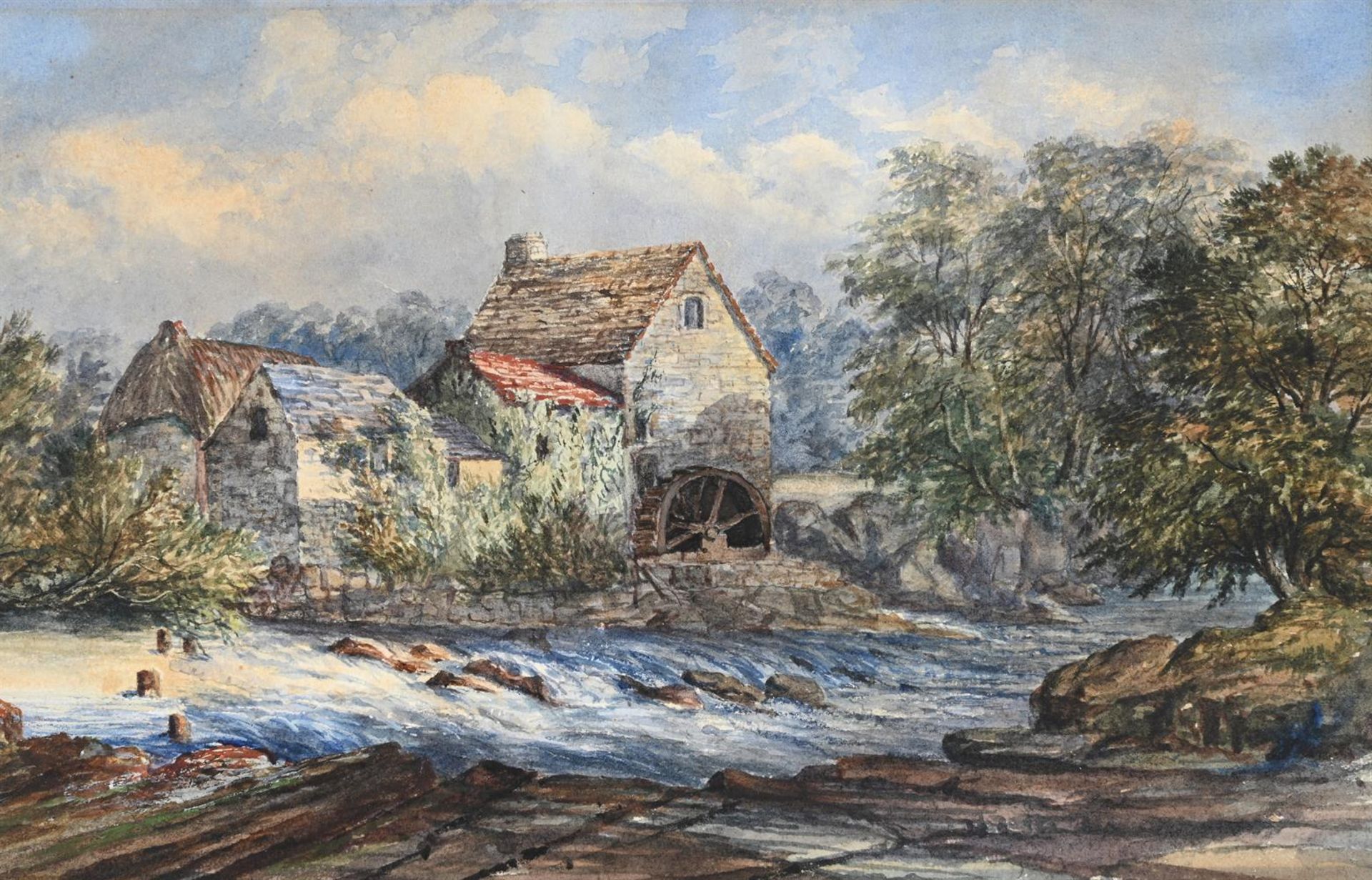 JAMES PEEL (BRITISH 1811-1906), THE OLD MILL, LLANRWST, NORTH WALES - Image 2 of 3