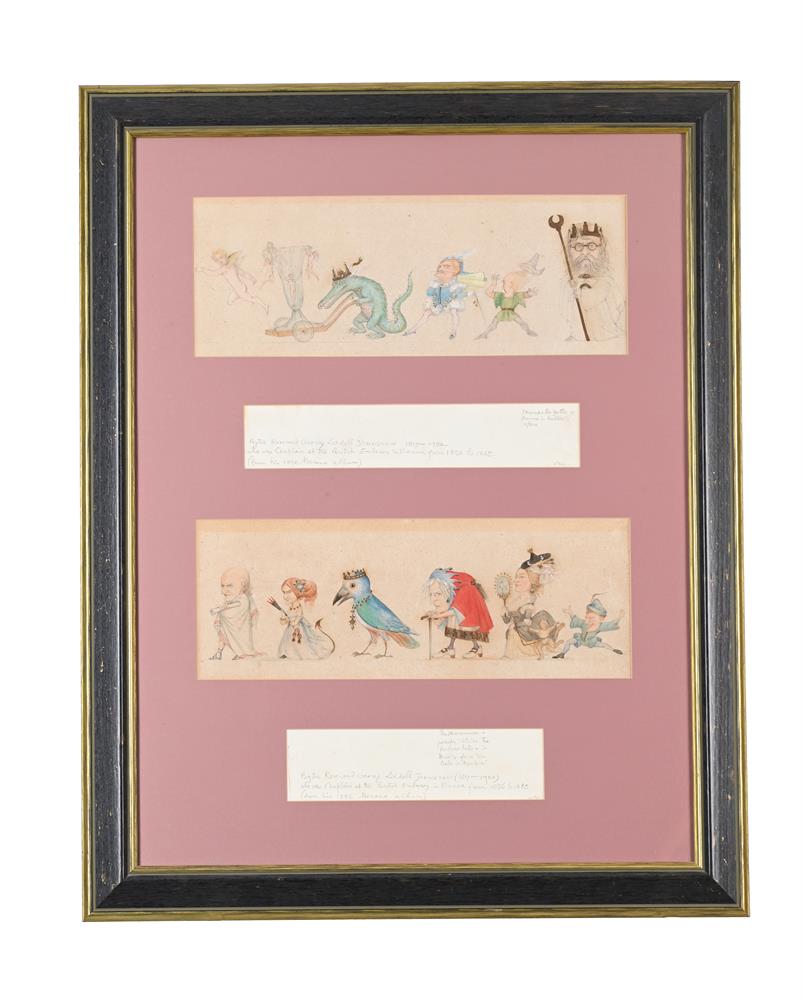 REV. GEORGE LIDDELL JOHNSTON (BRITISH 1817-1902), TWO FRAMED ILLUSTRATIONS