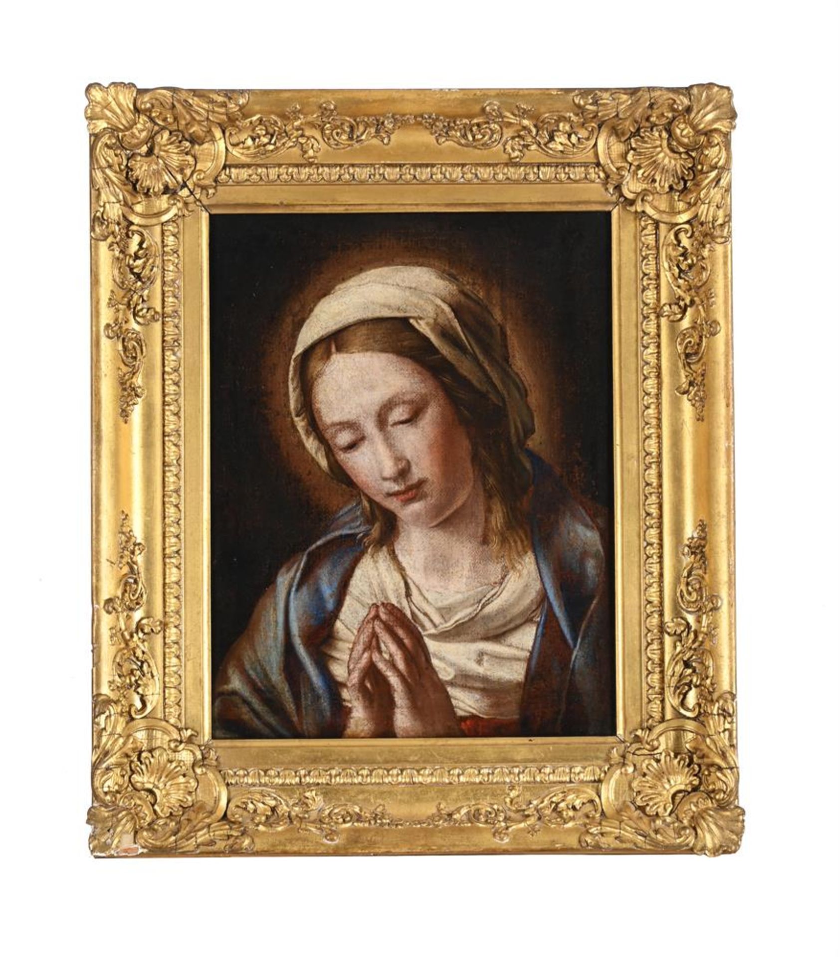 FOLLOWER OF GIOVANNI BATTISTA SALVI, THE MADONNA AT PRAYER