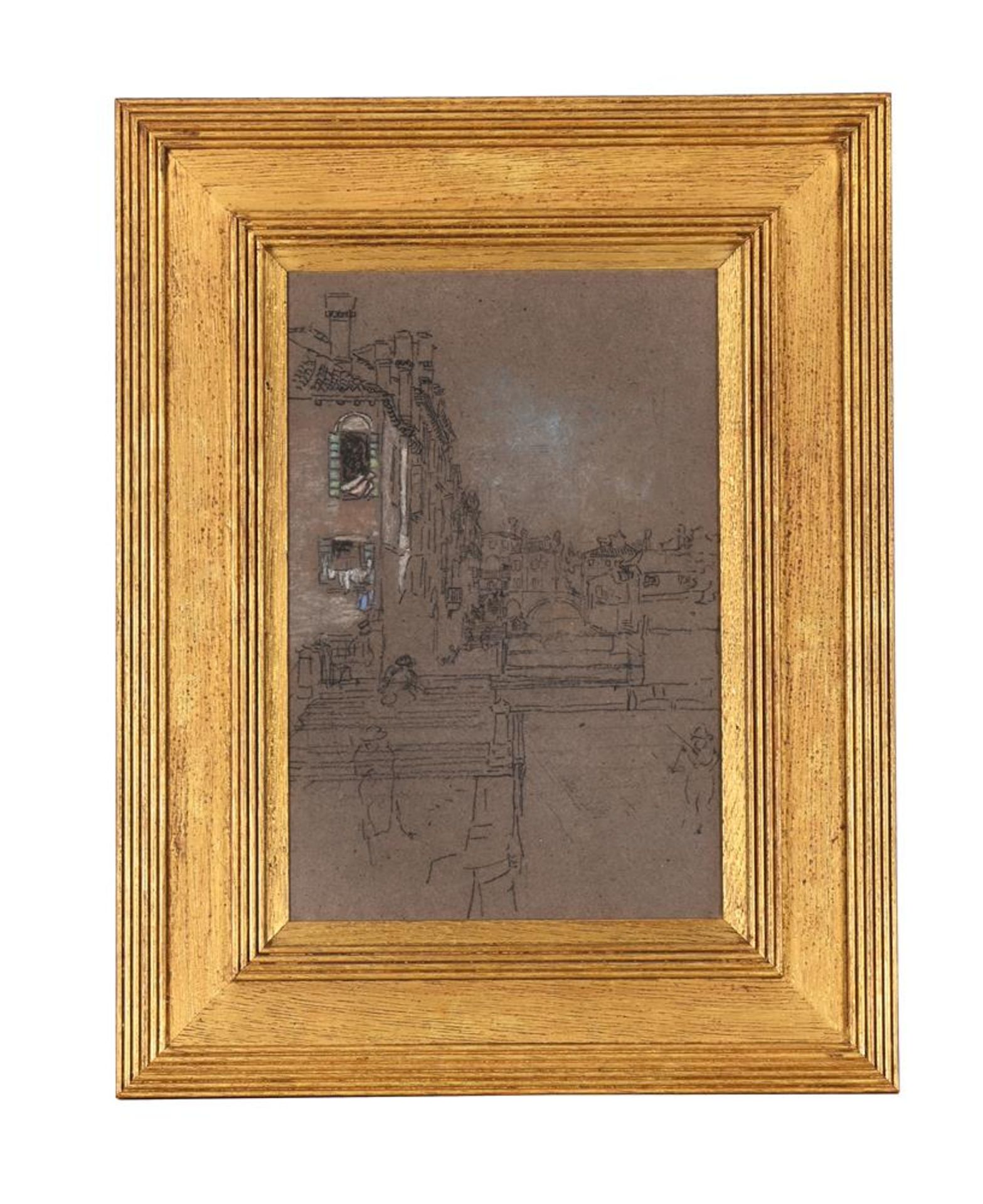 JAMES ABBOTT MCNEILL WHISTLER (AMERICAN 1834-1903), VENETIAN CANAL; BRIDGE OVER CANAL (VERSO) - Image 2 of 4