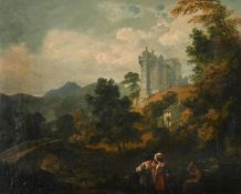 JULIUS CAESAR IBBETSON (BRITISH 1759-1817), CASTLE CAMPBELL. CLACKMANNANSHIRE