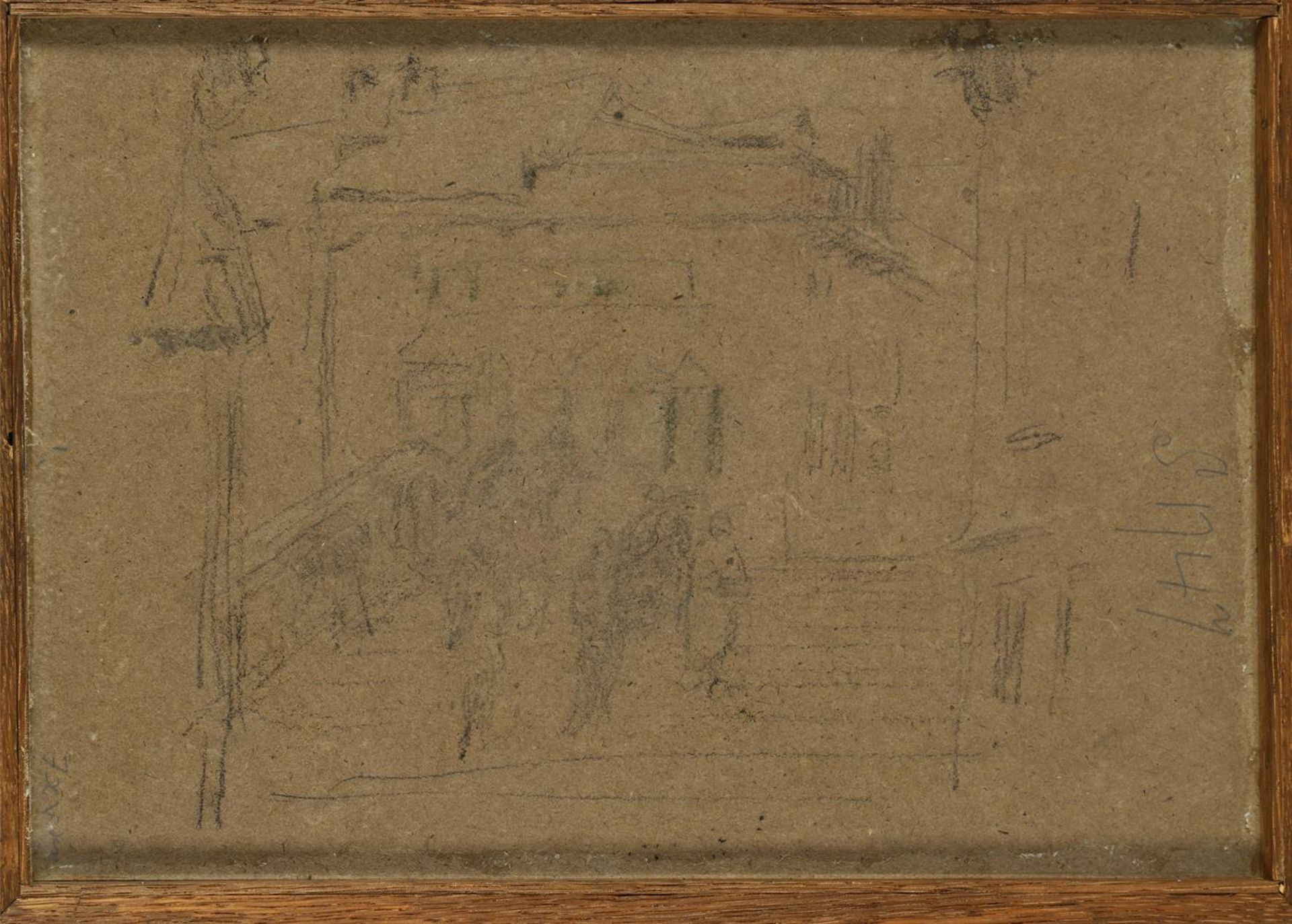 JAMES ABBOTT MCNEILL WHISTLER (AMERICAN 1834-1903), VENETIAN CANAL; BRIDGE OVER CANAL (VERSO) - Image 4 of 4