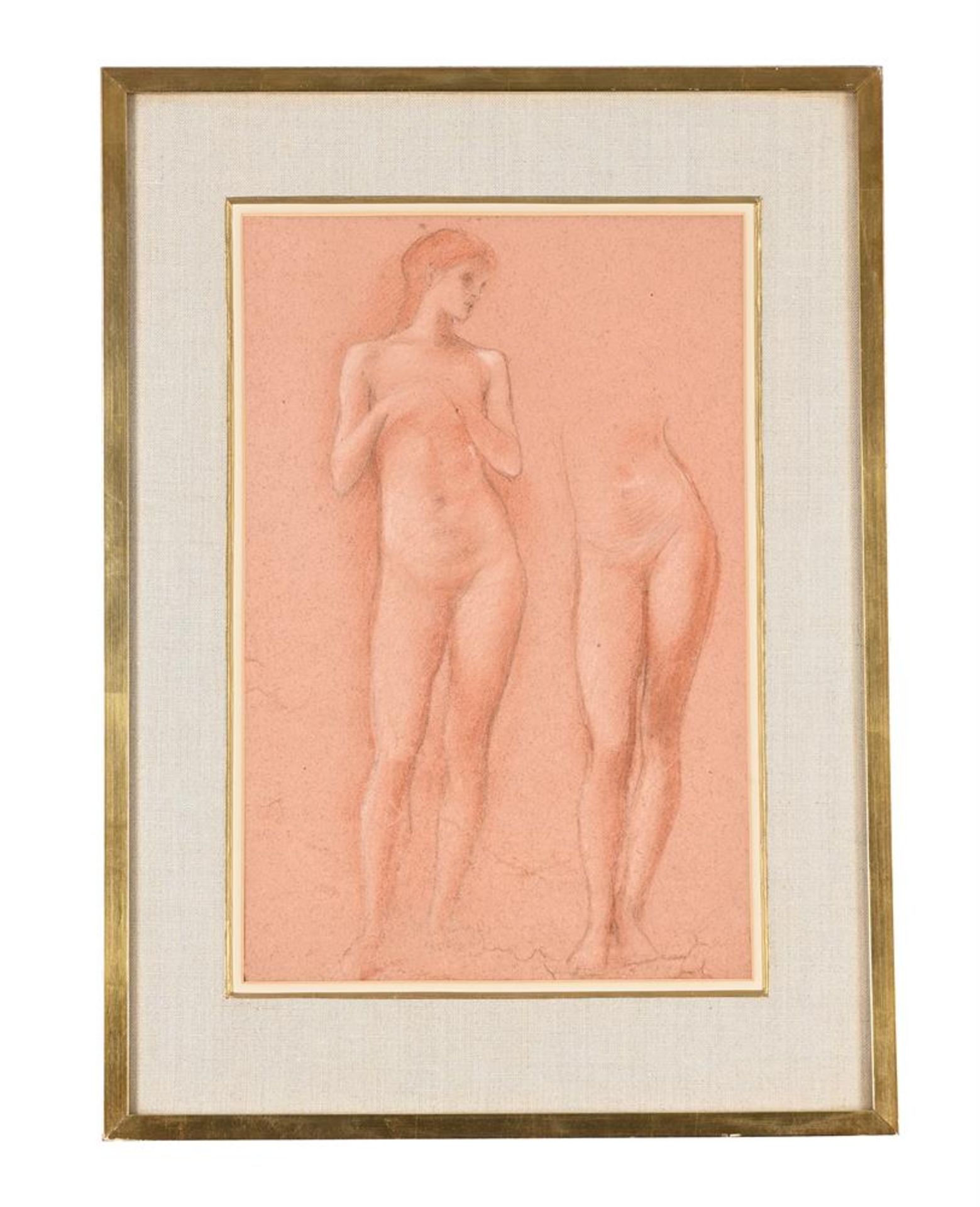 EDWARD COLEY BURNE-JONES (BRITISH 1833-1898), TWO STUDIES OF FEMALE NUDES FOR VENUS CONCORDIA - Image 5 of 7