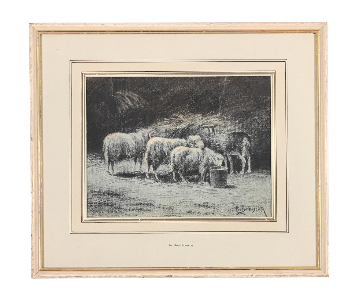 ROSA BONHEUR (FRENCH 1822-1899), SHEEP GRAZING - Image 2 of 3