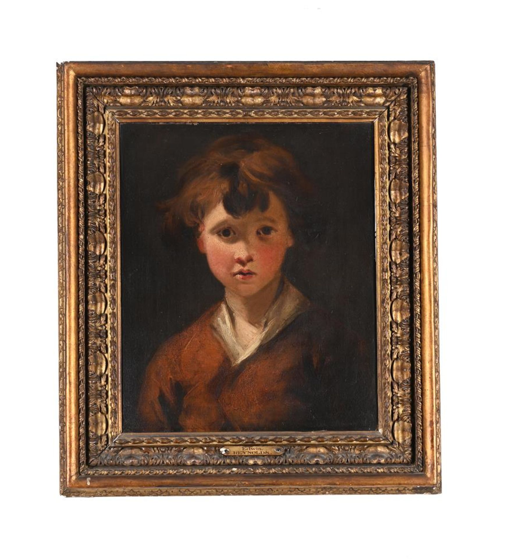 CIRCLE OF JOSHUA REYNOLDS (BRITISH 1723-1792), EDWIN: STUDY OF A YOUNG BOY - Bild 2 aus 3