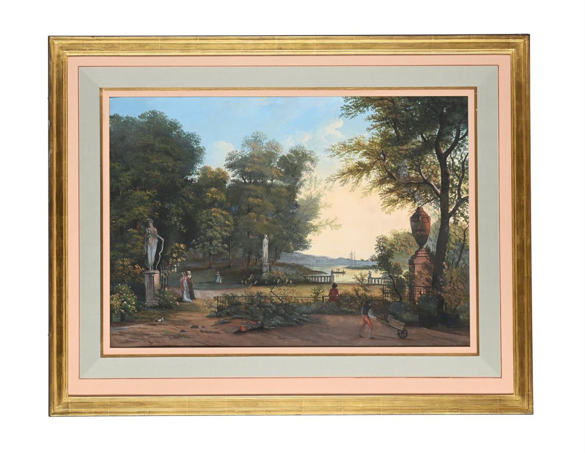 ATTRIBUTED TO LOUIS GADBOIS (FRENCH 1770-1826), CLASSICAL LANDSCAPE WITH A STATUE OF DIANA - Bild 2 aus 3