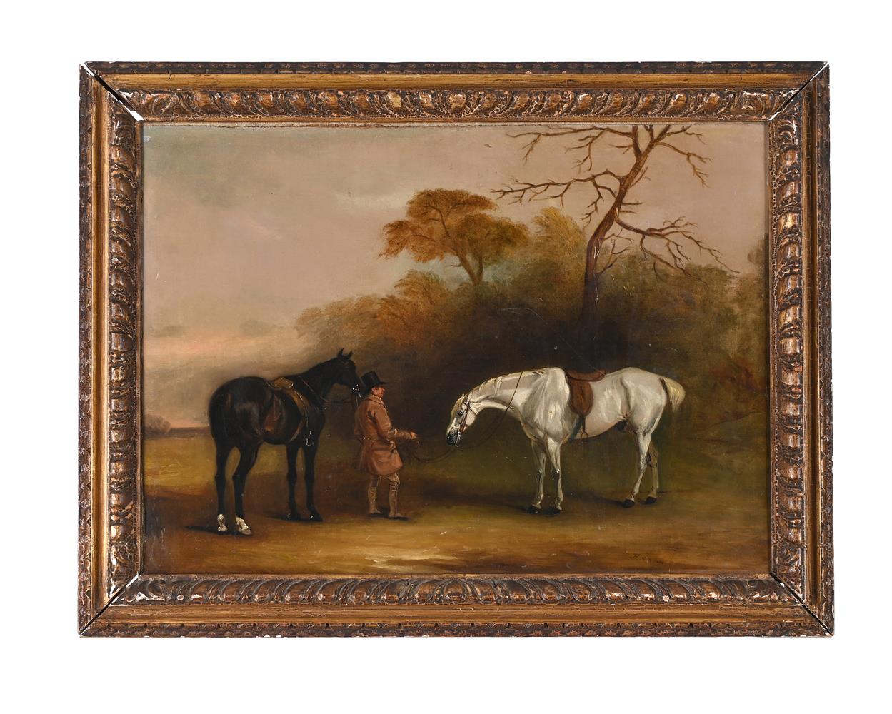 JOHN FERNELEY JNR. (BRITISH 1815-1862), A GROOM WITH A DARK BAY - Bild 2 aus 3