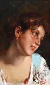 VINCENZO IROLLI (ITALIAN 1860-1949), PORTRAIT OF A YOUNG GIRL