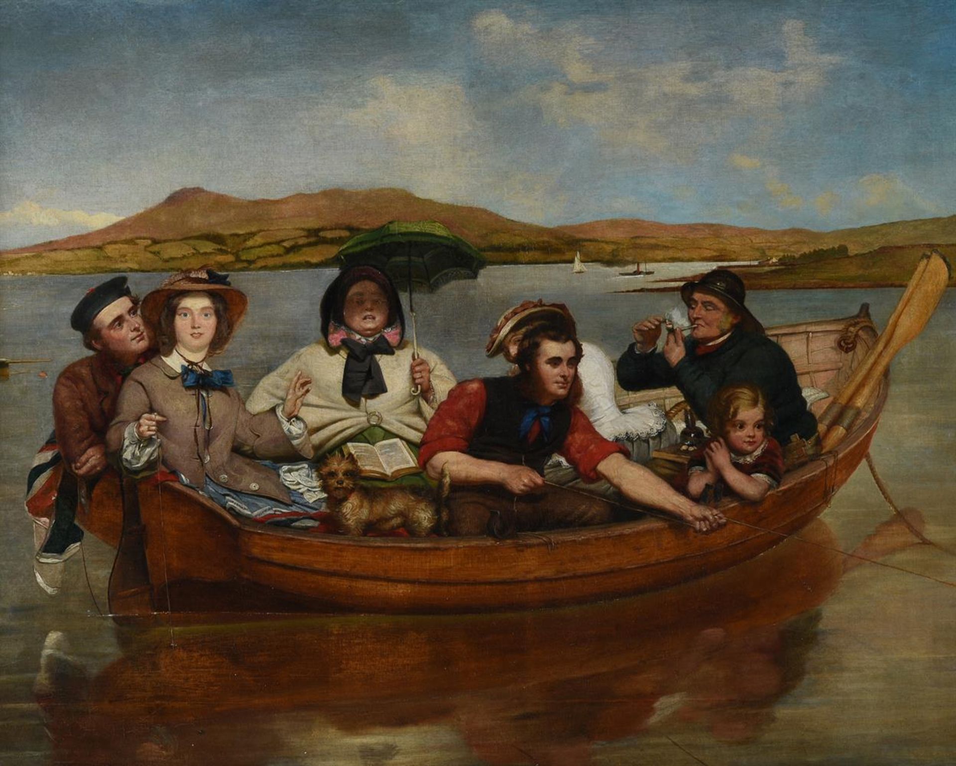 ATTRIBUTED TO THOMAS MUSGRAVE JOY (BRITISH 1812-1866), THE BOATING PARTY