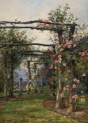 FRANK MOSS BENNETT (BRITISH 1874-1952), THE ROSE GARDEN