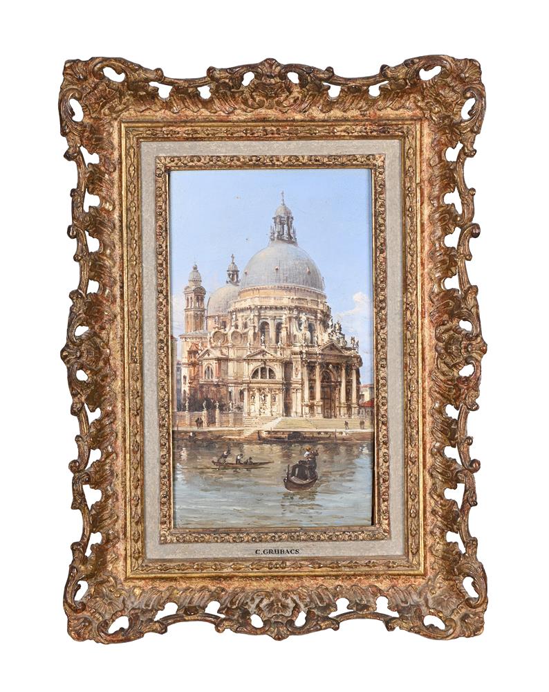 CARLO GRUBACS (ITALIAN CIRCA 1801-1870), VIEW OF SANTA MARIA DELLA SALUTE - Image 2 of 3