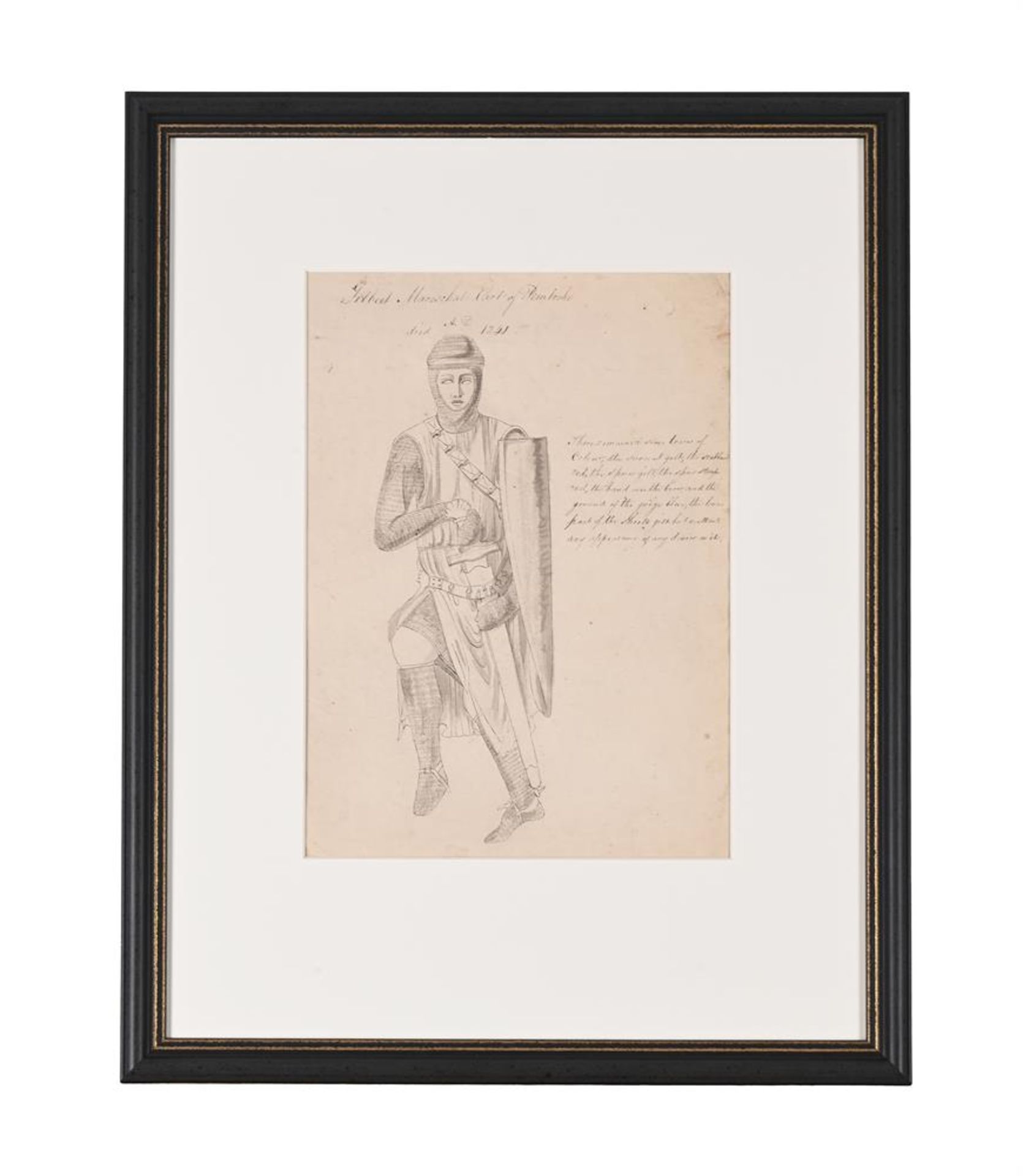 JOHN EVERETT MILLAIS (BRITISH 1829-1896), BURIEL EFFIGY OF GILBERT MARSHALL 4TH EARL OF PEMBROKE - Image 2 of 3