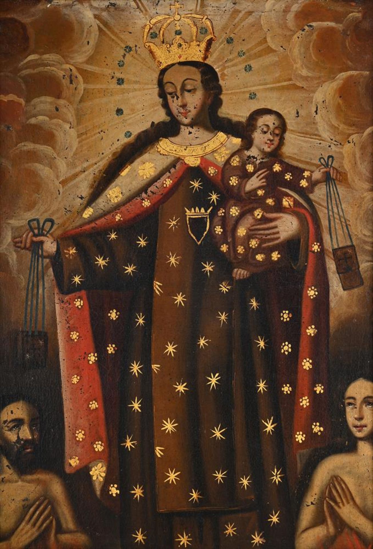 SPANISH COLONIAL SCHOOL (LATE 18TH CENTURY), MADONNA AND CHILD