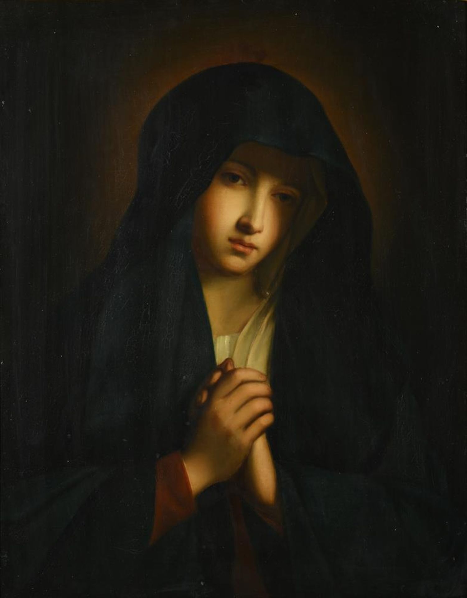 FOLLOWER OF GIOVANNI BATTISTA SALVI, CALLED SASSOFERRATO, THE MADONNA AT PRAYER