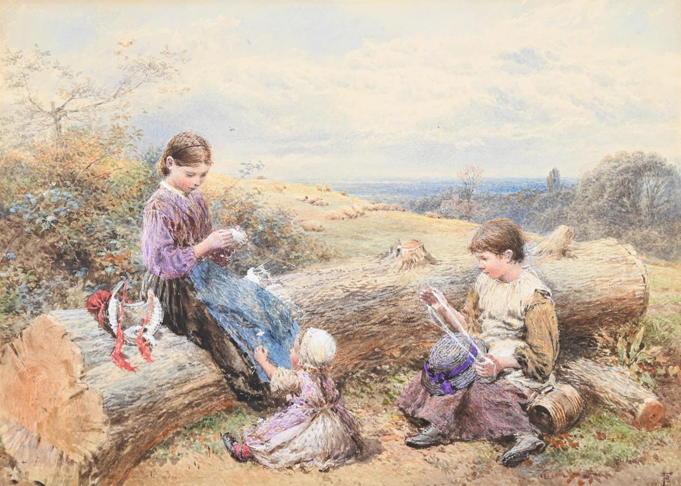 MYLES BIRKET FOSTER (BRITISH 1825-1899), WINDING THE SKEIN