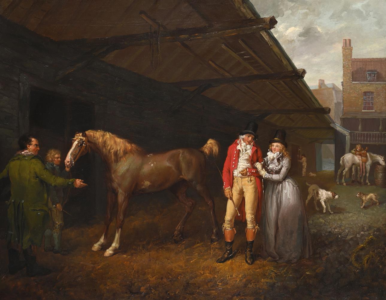 JAMES WARD (BRITISH 1759-1859), A LIVERY STABLE