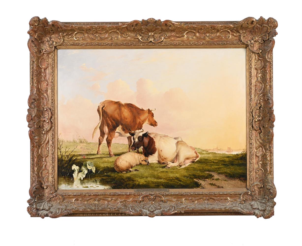 THOMAS SIDNEY COOPER (BRITISH 1803-1902), LIVESTOCK IN A LANDSCAPE - Bild 2 aus 3