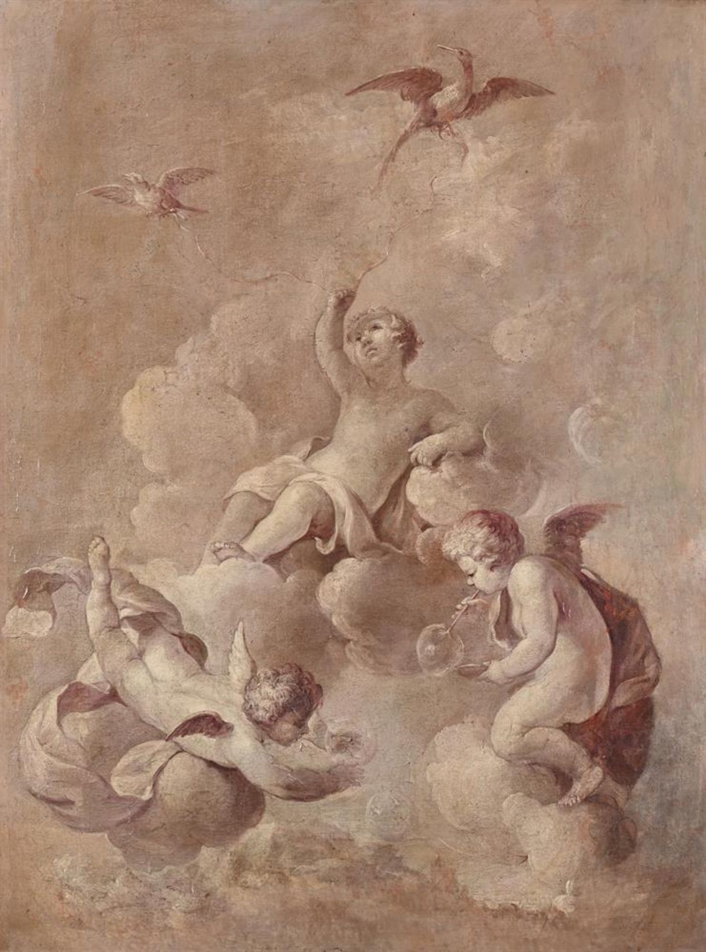 FOLLOWER OF JACOB DE WITT, PUTTI EMBLEMATIC OF THE FOUR CLASSICAL ELEMENTS - Image 4 of 13