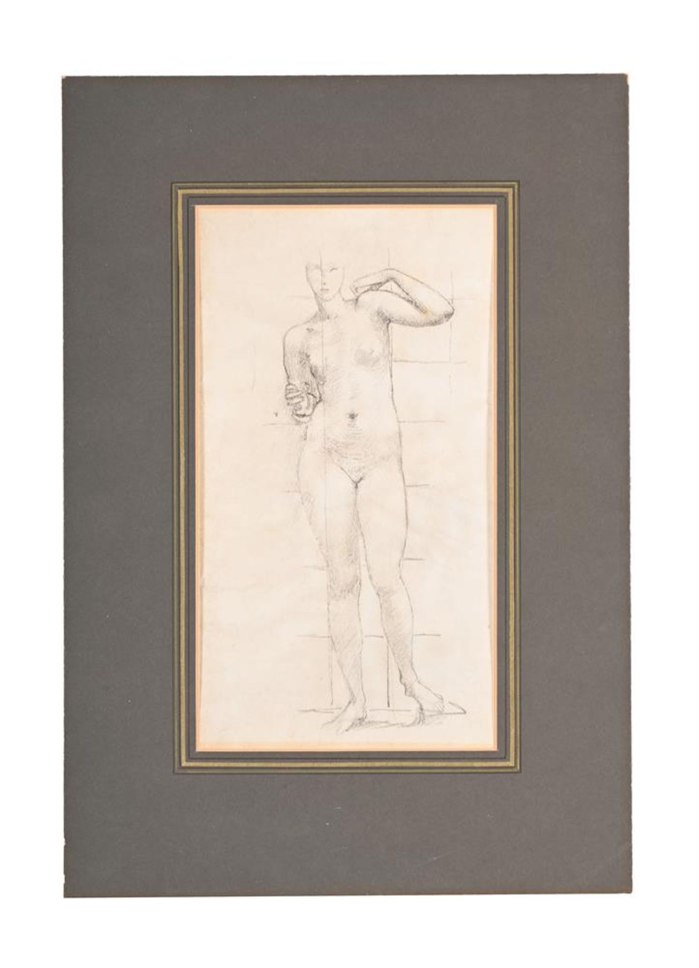 EDWARD COLEY BURNE-JONES (BRITISH 1833-1898), FEMALE NUDE (RECTO); STUDY OF WINGS (VERSO) - Bild 3 aus 4