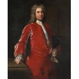 JONATHAN RICHARDSON (BRITISH 1667-1754), PORTRAIT OF A MAN IN A RED JACKET