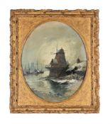 ATTRIBUTED TO JOHAN-BARTHOLD JONGKIND (DUTCH 1819-1891), LES MOULINS