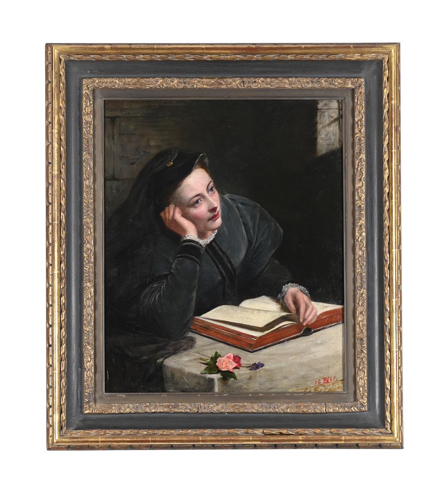 BRITISH SCHOOL (19TH CENTURY), A LADY READING - Bild 2 aus 3