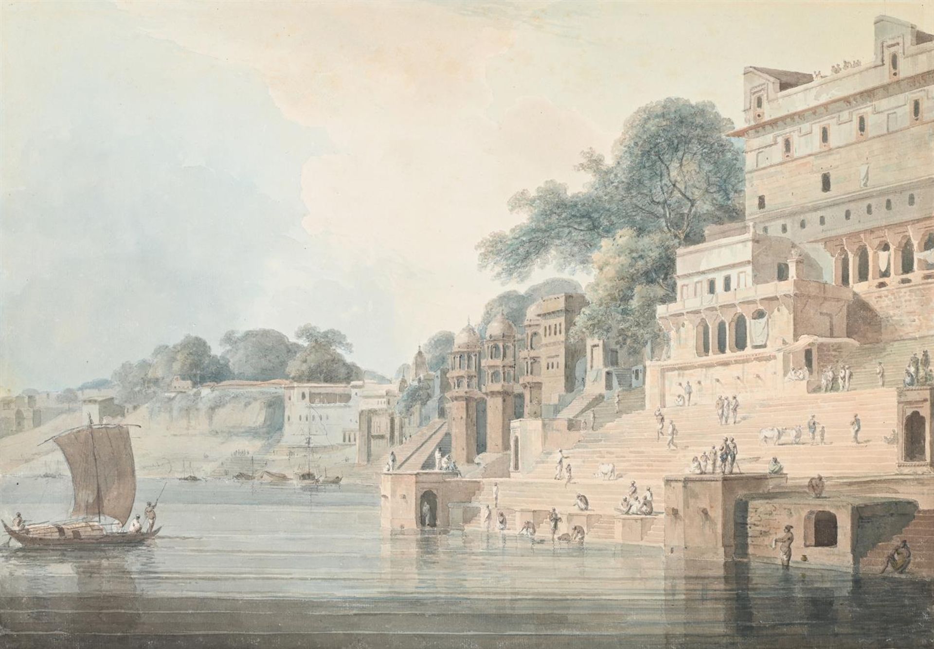 THOMAS DANIELL AND WILLIAM DANIELL, DUSASUMADE GAUT, BERNARES, UTTAR PRADESH