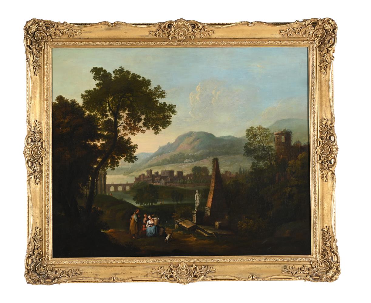 CIRCLE OF GEORGE SMITH OF CHICHESTER (BRITISH CIRCA 1714-1776), A LANDSCAPE WITH CLASSICAL RUINS - Bild 2 aus 3