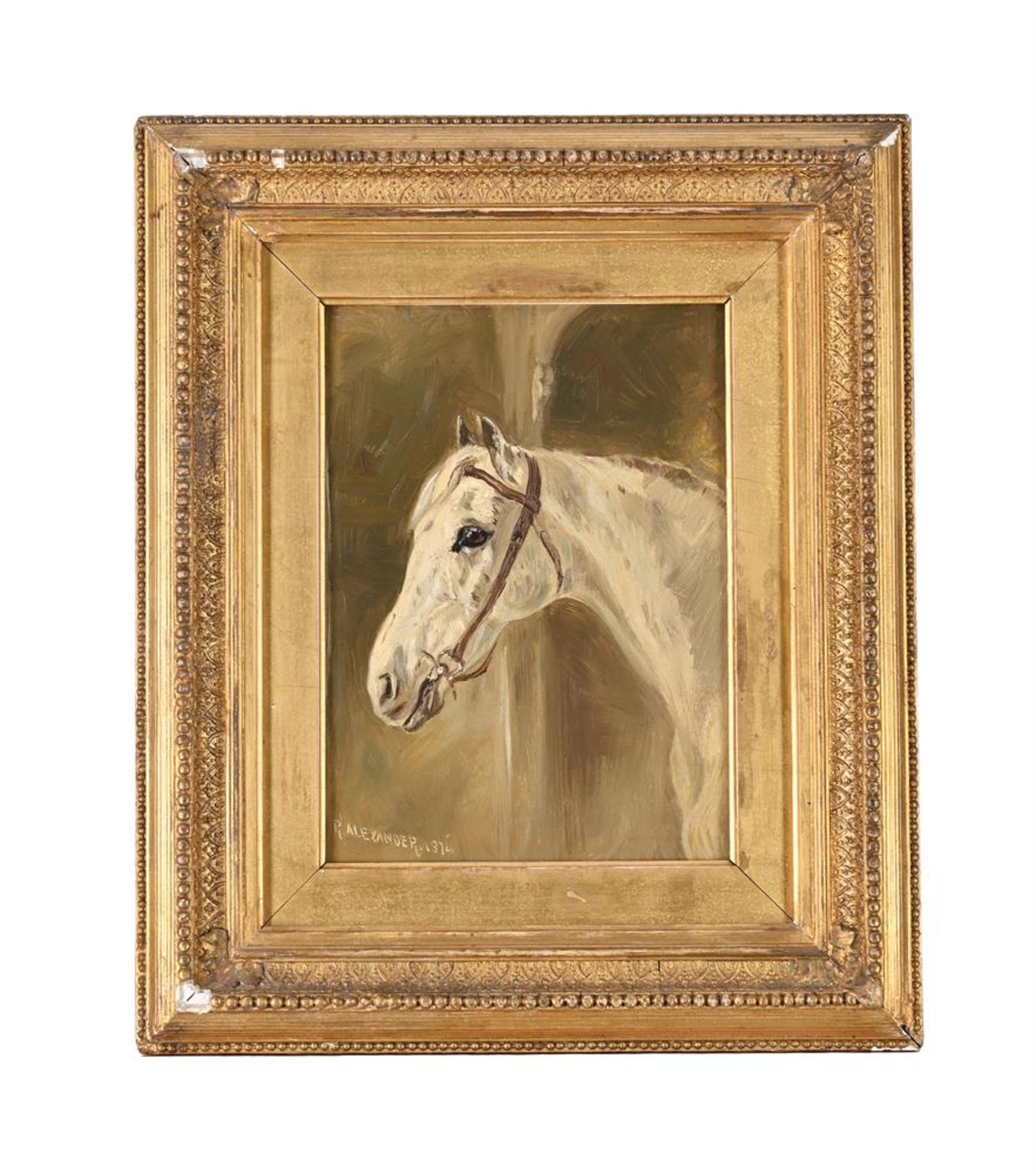 ROBERT L. ALEXANDER (BRITISH 1840-1923), THE HEAD OF A HORSE - Bild 2 aus 3