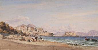 EDWARD WILLIAM COOKE (BRITISH 1811-1880), NAPLES FROM MARGELLINA WITH THE CASTLE DELL'OVO