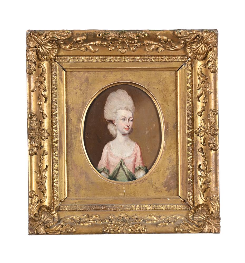 ENGLISH SCHOOL (18TH CENTURY), PORTRAIT OF A LADY IN A PINK DRESS - Image 2 of 3