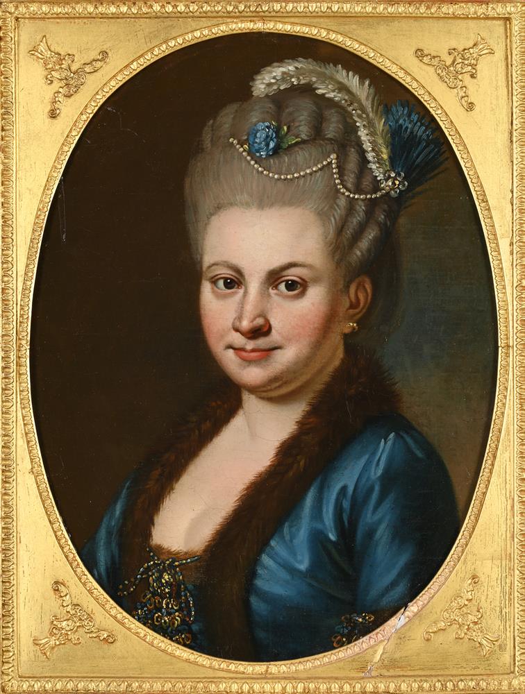 AUSTRIAN SCHOOL (18TH CENTURY), PORTRAIT OF A LADY - Image 2 of 3