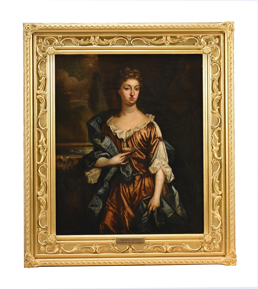 FOLLOWER OF SIR GODFREY KNELLER, A PORTRAIT OF FRANCES HARPUR, COUNTESS OF BELAMONT - Image 2 of 3