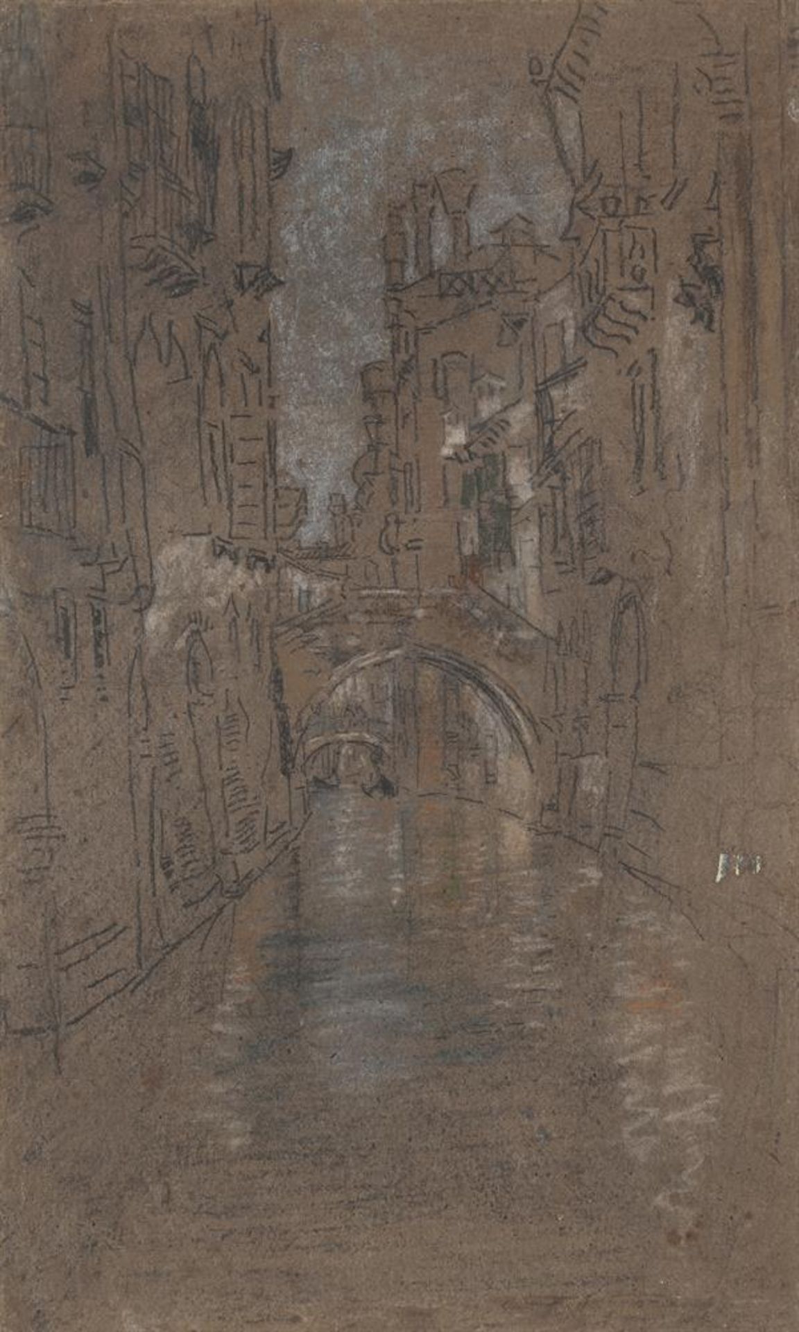 JAMES ABBOTT MCNEILL WHISTLER (AMERICAN 1834- 1903), A VENETIAN CANAL, (M. 0754)