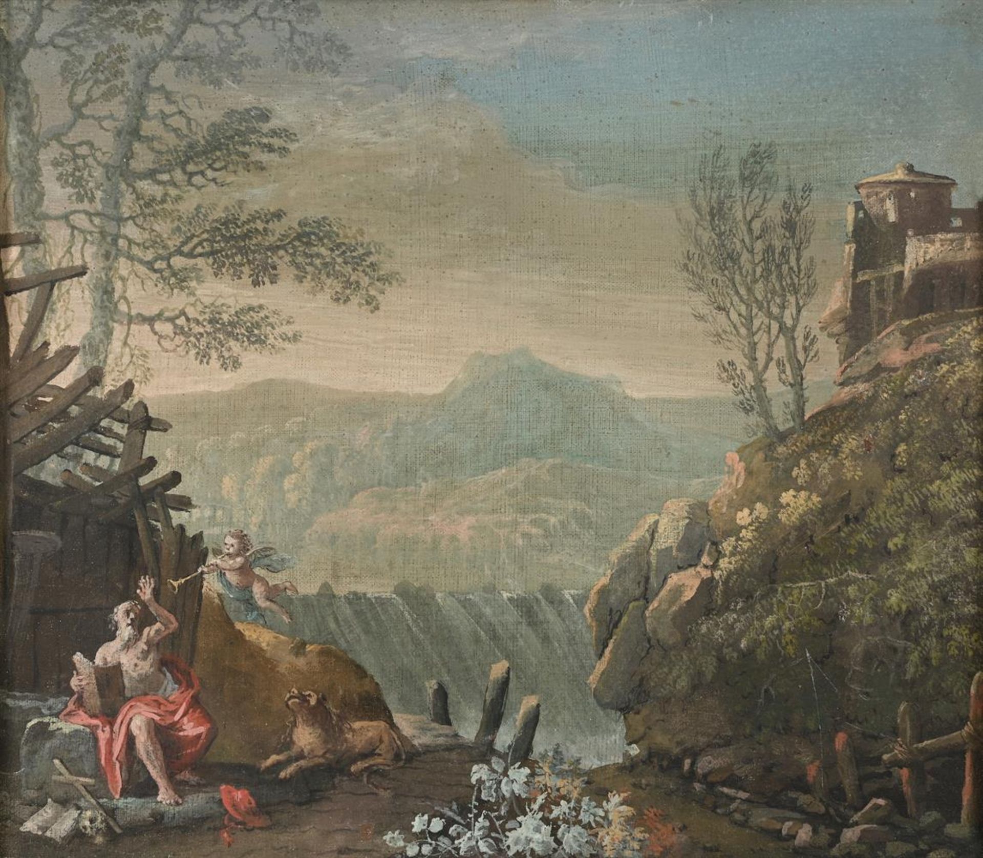 ITALIAN SCHOOL (18TH CENTURY), SAINT JEROME IN THE WILDERNESS