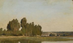 EUGÈNE LAVIEILLE (FRENCH 1820-1889), LA SEINE PRÈS LACELLE