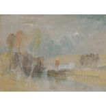 JOSEPH MALLORD WILLIAM TURNER, R.A. (BRITISH 1775-1851), RIVER LANDSCAPE IN FRANCE