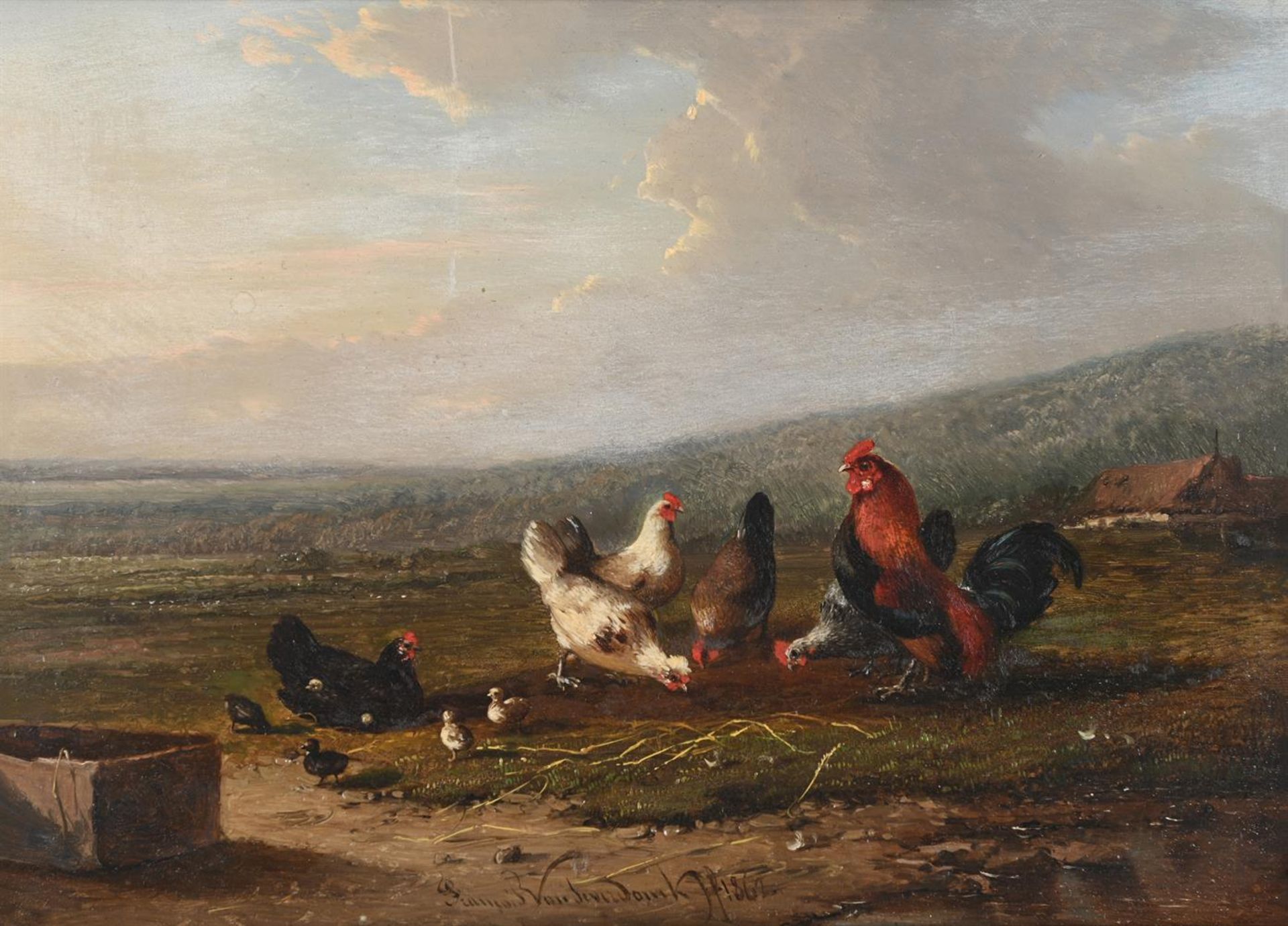 FRANS VAN SEVERDONCK (BELGIAN 1809-1889), FEEDING TIME (2) - Image 2 of 7