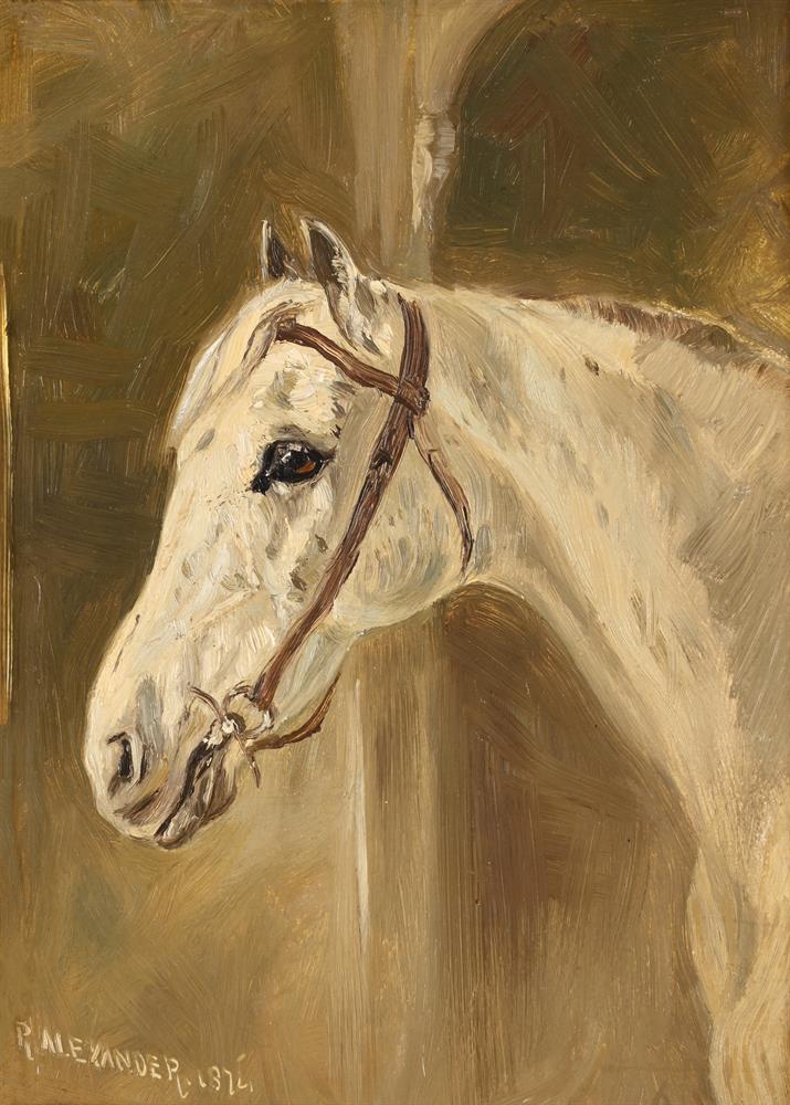 ROBERT L. ALEXANDER (BRITISH 1840-1923), THE HEAD OF A HORSE