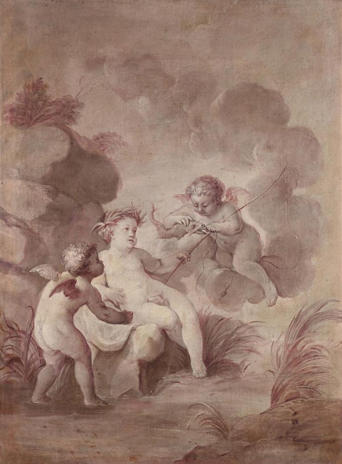 FOLLOWER OF JACOB DE WITT, PUTTI EMBLEMATIC OF THE FOUR CLASSICAL ELEMENTS - Image 5 of 13