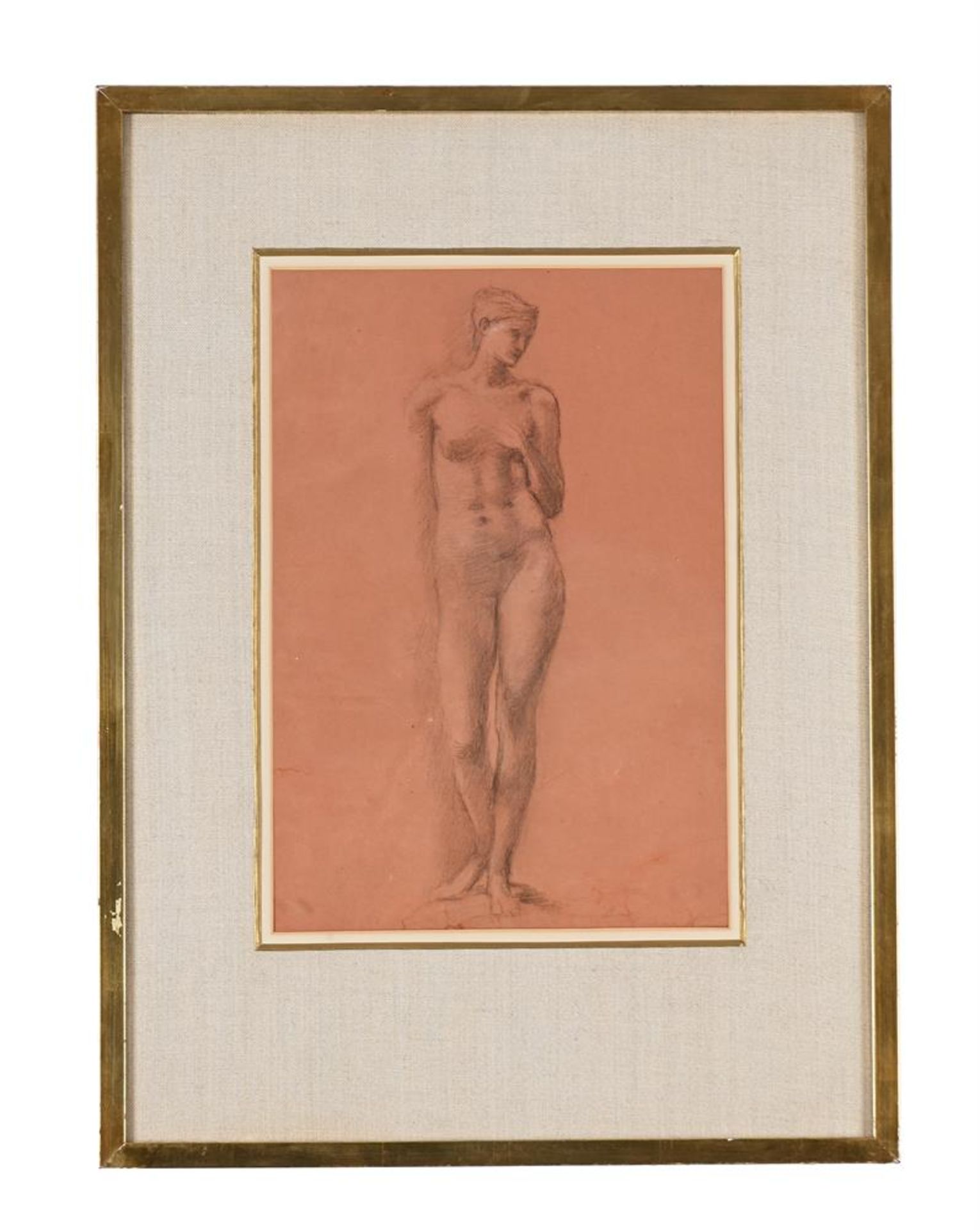 EDWARD COLEY BURNE-JONES (BRITISH 1833-1898), TWO STUDIES OF FEMALE NUDES FOR VENUS CONCORDIA - Image 4 of 7