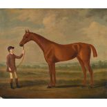 FRANCIS SARTORIUS (BRITISH 1734-1804), A CHESTNUT HORSE AND A GROOM