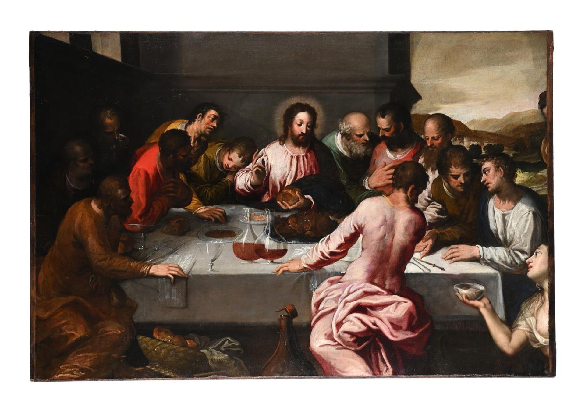 VENETIAN SCHOOL (16TH CENTURY), THE LAST SUPPER - Image 2 of 3