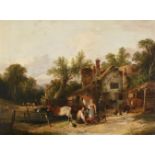 WILLIAM SHAYER (BRITISH 1787-1879), A FARM SCENE