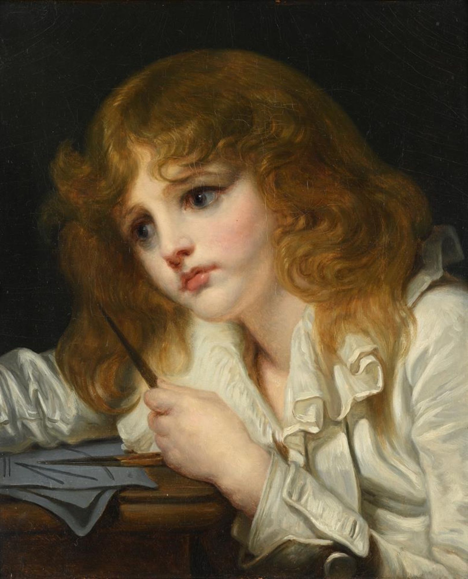 JEAN BAPTISTE GREUZE (FRENCH 1725-1805), THE YOUNG MATHEMATICIAN